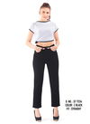 New Stylish Fancy Wear Stylish Mom Fit Pant Latest Collection ST 7234 Z BLACK
